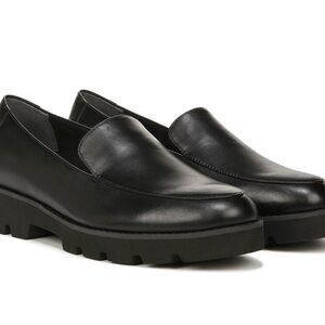 Vionic Chunky Black Leather Loafers (NEW) 9.5 Wide